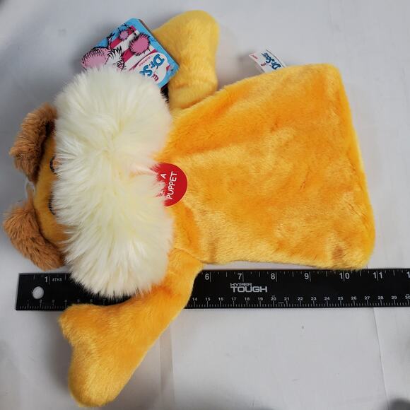 Aurora Dr Seuss Lorax Plush Hand Puppet Yellow 10" Stuffed Animal - Picture 9 of 9